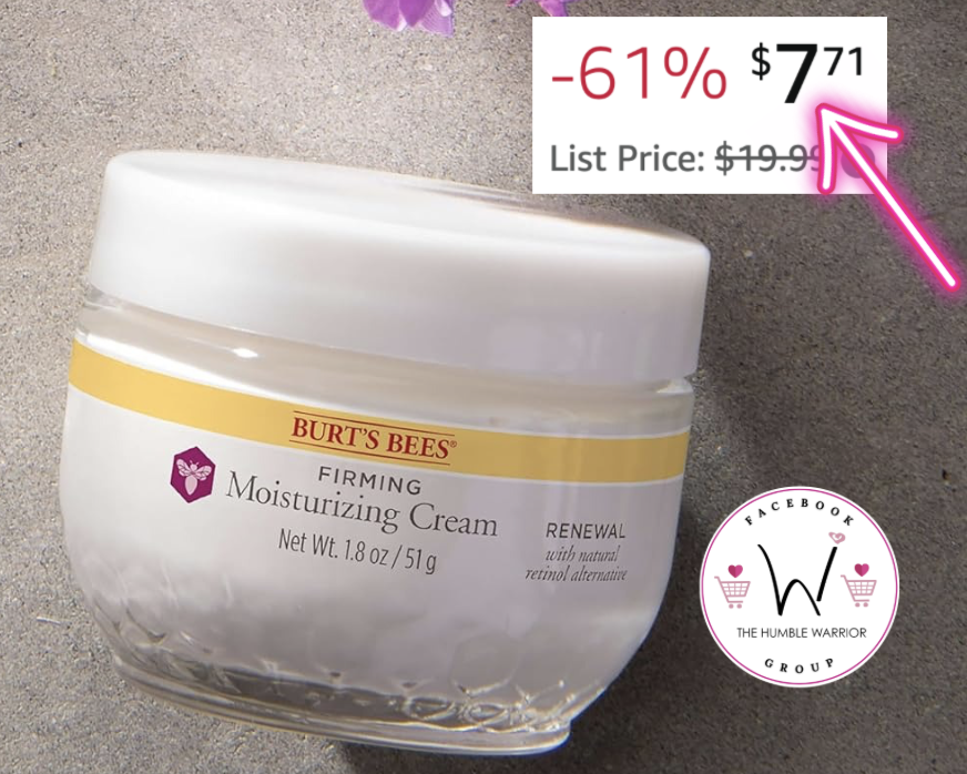 Burt’s Bees Firming Moisturizing Cream!